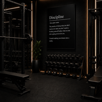 Discipline Definition Poster — Motivational Rolled Wall Art for Office & Gym