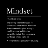 Mindset Definition Rolled Poster — Motivational Wall Art for Office & Home