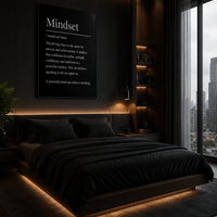 Mindset Definition Rolled Poster — Motivational Wall Art for Office & Home